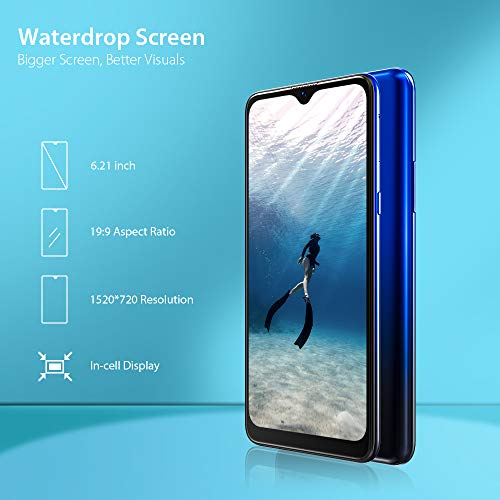 Téléphone Portable 4G, Blackview® A80 Smartphone Débloqué (Android 10 GO, Quad Caméra Arrière 13MP, Écran Waterdrop 6.21…