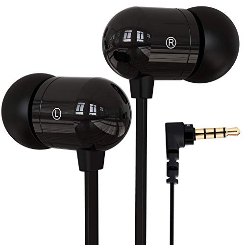 Betron B750s Filaire écouteurs Intra-Auriculaires écouteurs, insonorisant, Anti-emmêlement Câble, Bass Enhanced, Léger…