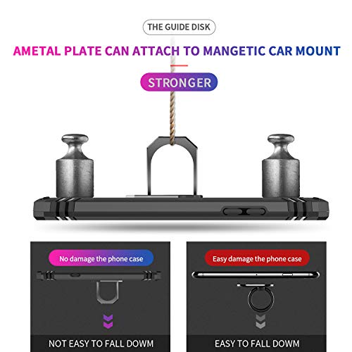 LeYi Coque Samsung Galaxy A70/ A70S [2×Verre Trempé] 360 degrés Anneau Support, Militaire Double Renforcée Défense…