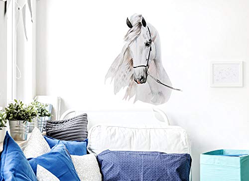 Little Deco Tatouage Mural tête de Cheval I (LxH) 62 x 73 cm I Chambre d Enfant bébé Stickers muraux Posters DL142