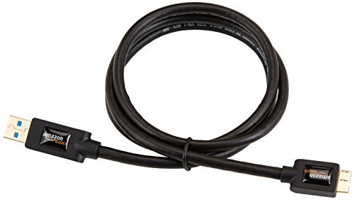 Amazon Basics Câble USB 3.0 A-mâle vers Micro B USB avec connecteurs plaqué or (0.9 m)
