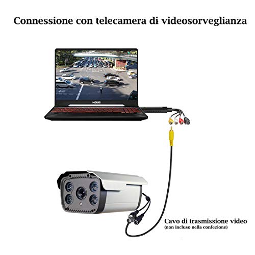 Tech Stor3 Numériseur Audio/Video USB 2.0 Version 2020 + Adaptateur péritel + câbles RCA, Compatible Windows 10, VHS…