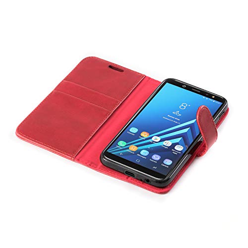 Mulbess Coque pour Samsung Galaxy A6 2018, Etui Samsung Galaxy A6 2018 Cuir avec Magnetique, Housse Protection pour…