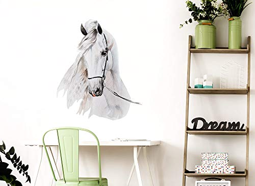 Little Deco Tatouage Mural tête de Cheval I (LxH) 62 x 73 cm I Chambre d Enfant bébé Stickers muraux Posters DL142