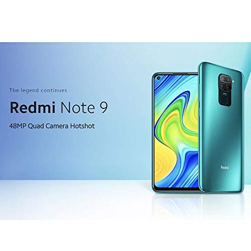 Redmi Note 9 Smartphone 3GB 64GB 48MP Quad Caméra Hotshot 6.53 ”FHD + DotDisplay 5020 mAh 3.5mm Headphone Jack Noir
