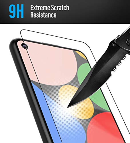 Magglass Protection d’écran en verre trempé pour Google Pixel 4a – Anti-bulles UHD – Couverture complète – Anti…