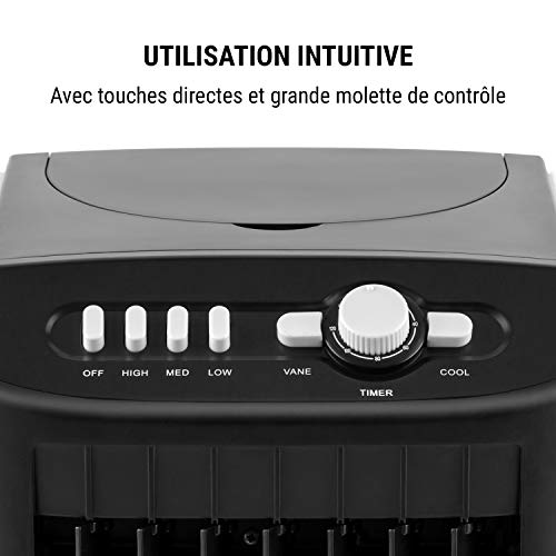 oneConcept Climatiseur Mobile 3 en 1, Climatiseur Portable avec Humidificateur, Ventilateur, Climatiseur Mobile Sans…