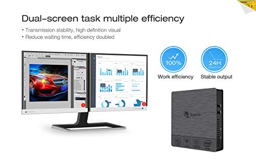 Beelink BT3 Pro II Mini PC Windows 10 4GB RAM 64GB ROM Intel Atom Z8350 Processeur HD Graphiques 400 Desktop PC, VGA…