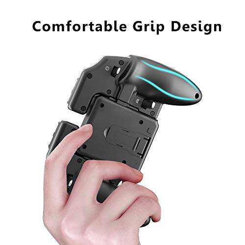 Newseego PUBG Mobile Game Controller, Manette de Jeu à 6 Doigts pour téléphone avec déclencheur L1R1 pour joysticks…
