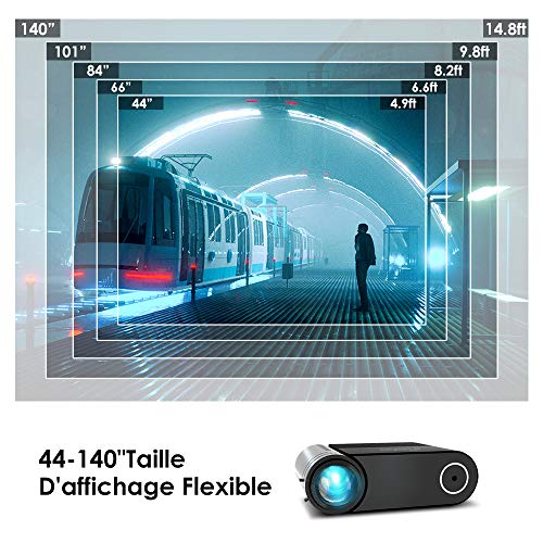 Videoprojecteur, ELEPHAS Vidéoprojecteur 5500 Lumens Mini Projecteur Vidéo Soutien 1080P Rétroprojecteur Full HD LED…