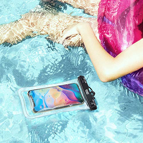 YOSH IPX8 Pochette Etanche Smartphone, Pochette Telephone Etanche Flottante avec Cordon pour iPhone 11 Pro Max XS XR X 8…