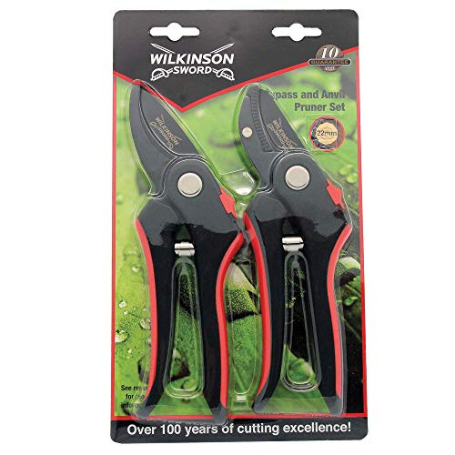 Wilkinson Sword 1111243 W Blister Sécateur – Noir (Lot de 2)