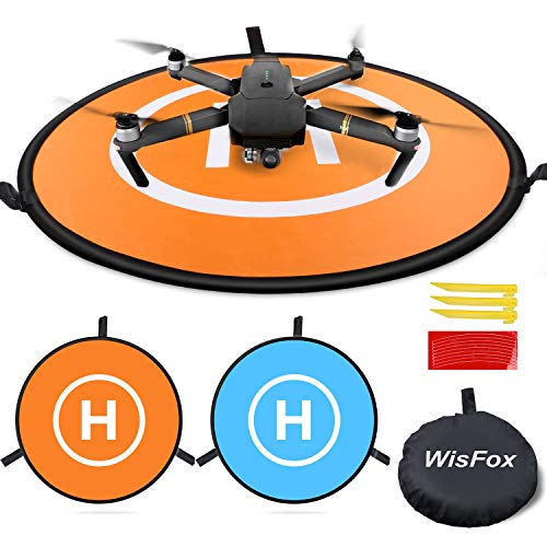 WisFox Landing Pad Drone Tapis D’atterrissage Pliable et étanche Diamètre 75cm pour DJI Mavic