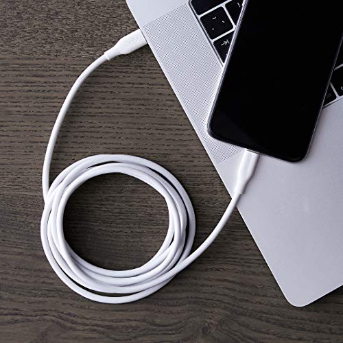 Amazon Basics Câble USB-C vers Lightning, chargeur certifié MFi pour iPhone 13/12/11/X/XS/XR/8 – blanc, 1,8 m