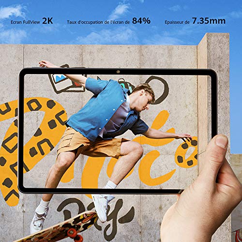 HUAWEI MatePad Wi-Fi Tablette Tactile Ecran FullView de 10.4″, Processeur Kirin 810, Batterie de 7250 mAh, 64Go, 4Go de RAM, Quatre Haut-Parleurs, EMUI 10.1 & AppGallery, Gris