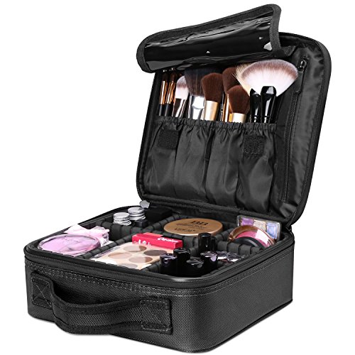 Luxspire Makeup Étui de Rangement Cosmétique, Maquillage Professionnel Ensemble Portable Sac de Rangement Pinceaux avec…