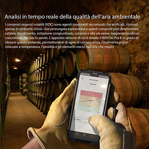 Telephone Portable incassable Blackview BV9700 Pro – Smartphone étanche IP68 5,9 Pouces FHD +, Helio P70 Octa 6GB…