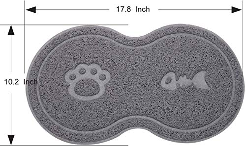 Tapis d’alimentation en silicone pour animaux, Tapis pour Gamelles de Chien Tapis d’alimentation PVC antidérapant…