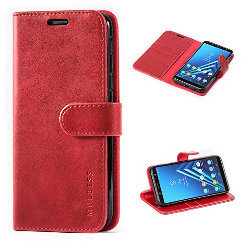 Mulbess Coque pour Samsung Galaxy A6 2018, Etui Samsung Galaxy A6 2018 Cuir avec Magnetique, Housse Protection pour…
