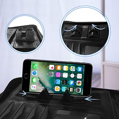 NEWYES Porte Document A4, Multifonctionnel Dossier de Conférence, avec Poignées Magnétiques Pliables, à Fermeture…