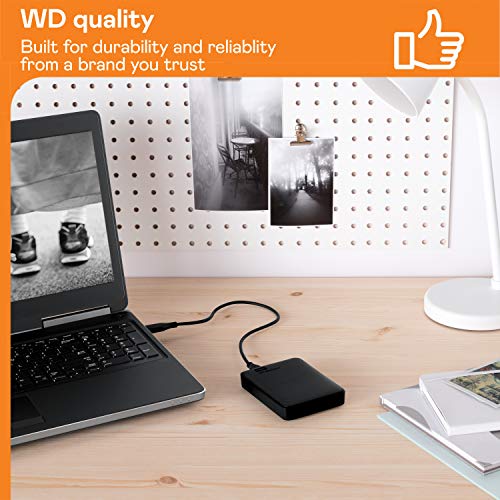 WD 1 TB Elements Portable External Hard Drive – USB 3.0, Black
