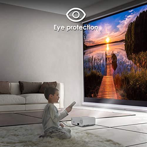 Mini Projecteur, ELEPHAS LED Videoprojecteur Portable Vid¨¦o 1080p Support¨¦ R¨¦troprojecteur HD Multim¨¦dia CIN¨¦ma…