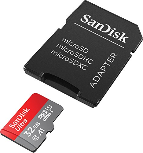 SanDisk Ultra 32 GB microSDHC Memory Card + SD Adapter with A1 App Performance Up to 98 MB/s, Class 10, U1