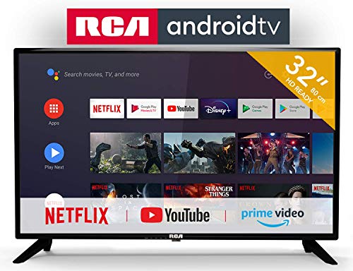 RCA RS32H2 Android Smart TV 32 Pouces (80 cm) Téléviseur avec Google Assistant, Chromecast, Netflix, Prime Video, Google…