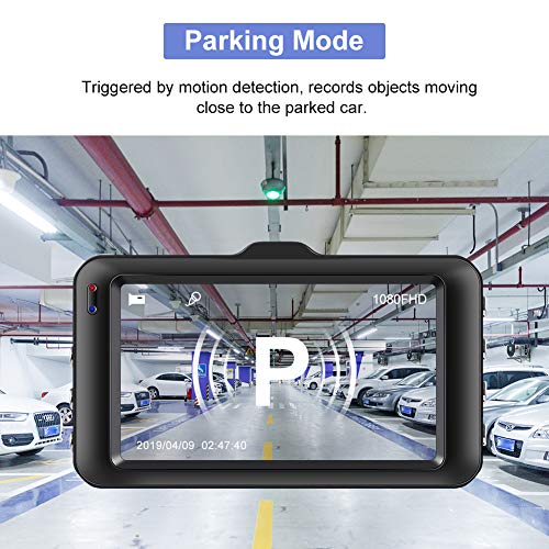 Caméra embarquée FHD 1080p pour voiture, grand angle 170°, écran LCD 7,6 cm, enregistrement en boucle, accéléromètre…