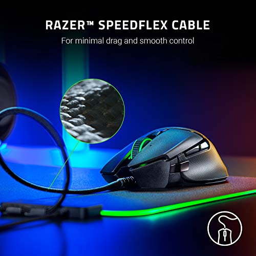 Razer Basilisk V2 – Souris de jeu FPS (Souris de jeu avec nouvelle mise au point 20 000 DPI + capteur optique, 5G…