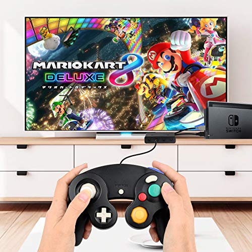 TechKen Manette Classique pour Gamecube, Contrôleur NGC Filaire GC Manette Contrôleur de Jeu Super Smash Bros Controller…