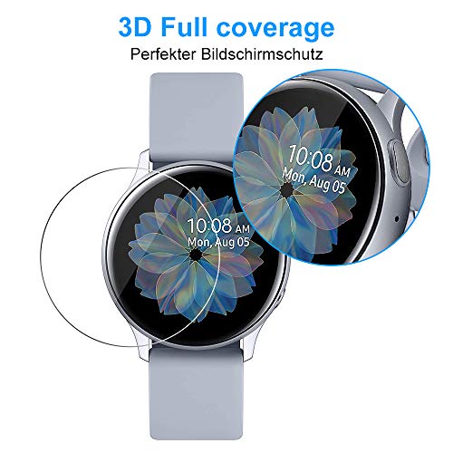 RSSYTZ [6 stück Protection écran pour Samsung Galaxy Watch Active 2 44mm, [Adsorption anhydre] [Film Flexible] [Soft HD…