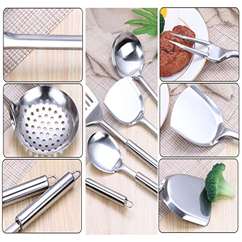 Tenta Kitchen 11PCS Stainless Steel Cooking Utensil set Kitchen Utensil set Cookware set Cooking Tools & Gadgets Backing…