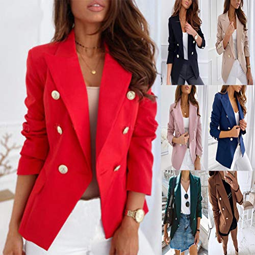 Onsoyours Femme Élégant Blazer à Manches Longues Slim Fit Un Bouton OL Bureau Affaires Veste De Costume Manteau Cardigan…