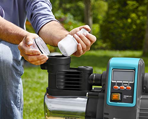 Gardena Station de Pompage 6000/6E Lcd Inox Premium : Pompe Domestique, Débit de 6 000 L/H, Moteur de 1 300 W, Affichage Lc, Corps en Acier Inoxydable de Qualité (1760-20)
