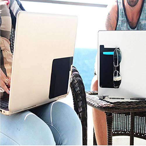 15 x 12CM Creative Adhesive Laptop Back Storage Bag, Mouse Digital Hard Drive Laptop Accessories Organizer Pouch…