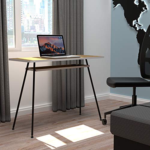 LEVIRA – Table, Bureau, Kost Dash – 100 x 40 x 75 – Noyer Tróia et Noir