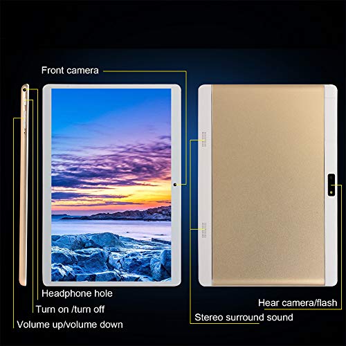 Voukou Tablette Tactile 10 Pouces 4G Android 9.0, 64Go de Mémoire et 4Go de RAM Octa-cœurs Tablette avec Clavier Dual…