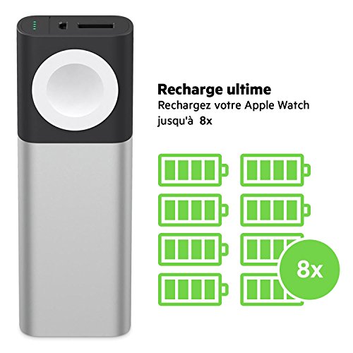Belkin Batterie externe Valet Charger pour Apple Watch et iPhone (6 700 mAh) – Chargeur certifié MFi et compatible avec l’iPhone XS, iPhone XS Max, iPhone XR, Apple Watch Series 4 et autres