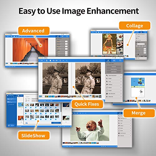 Plustek ePhoto Z300 – Scanner Photo intuitif, avec capteur CCD Parfait pour Une Utilisation personnelle. Support Wins…