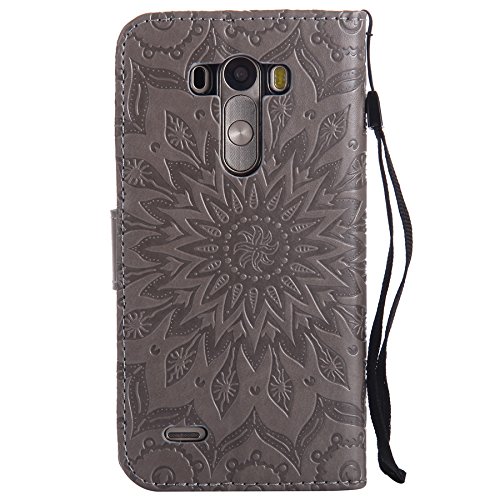 Nutbro LG G3 Custom Phone Cases, LG G3 Case, [Stand Feature] Premium Magnetic PU Leather Wallet with Card Slot Folio…