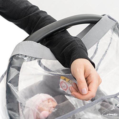 Zamboo Habillage Pluie Cosy Universel pour Siege Auto Bebe, Fenêtre de Contact Refermable, Filets Aération, Fente pour…