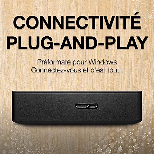 Seagate Portable Amazon Special Edition, 1 To, USB 3.0 Portable Disque dur externe pour Mac, PC, Services Rescue…
