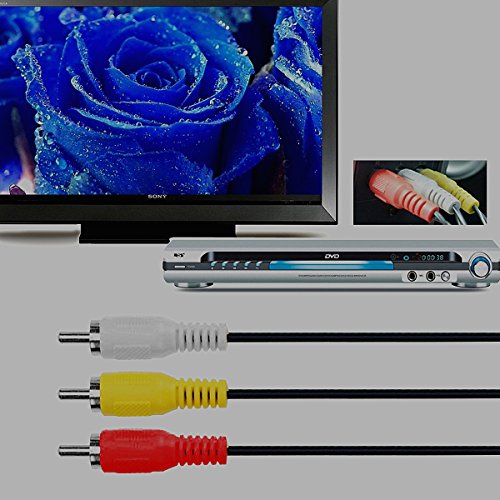 Chenduomi Convertisseur HDMI vers AV 1080p HDMI vers 3RCA /AV/CVBS Adaptateur audio vidéo composite (noir)