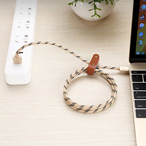 Luvfun 3-Pack Câble pour iPhone, 1m+2m+3m Nylon Tressé Câble Chargeur iPhone avec Aluminium Connecteur Résistant (Or…