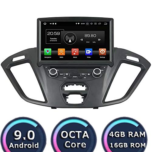 ROADYAKO 8 Pouces Android 9.0 pour Ford Transit Custom 2014 2015 2016 2017 Voiture Radio Stéréo avec Navigation GPS 3G…