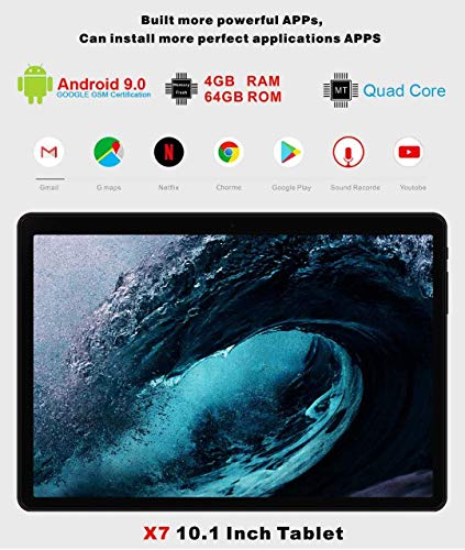 YESTEL Tablette Tactile 4 Go RAM 64 Go ROM