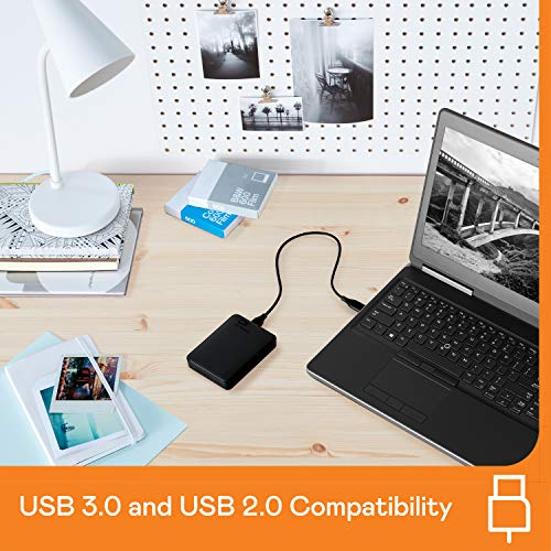 WD 1 TB Elements Portable External Hard Drive – USB 3.0, Black