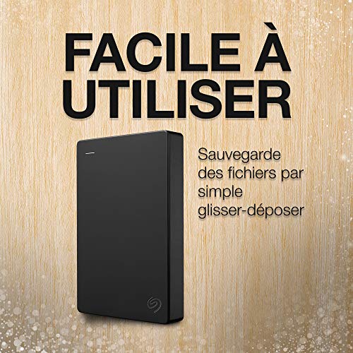 Seagate Portable Amazon Special Edition, 1 To, USB 3.0 Portable Disque dur externe pour Mac, PC, Services Rescue…