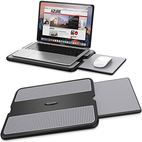 AboveTEK Bureau Portable pour Ordinateur Portable avec Plateau rétractable pour Tapis de Souris Gauche/Droite…